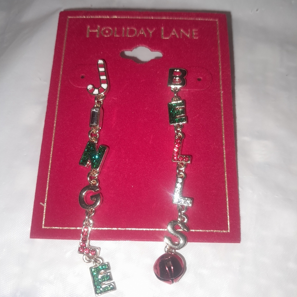 New Jingle Bells Dangle Earrings NWT